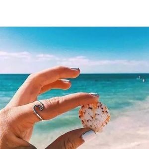 🌹✅Beach Sufer Sea Wave ring.